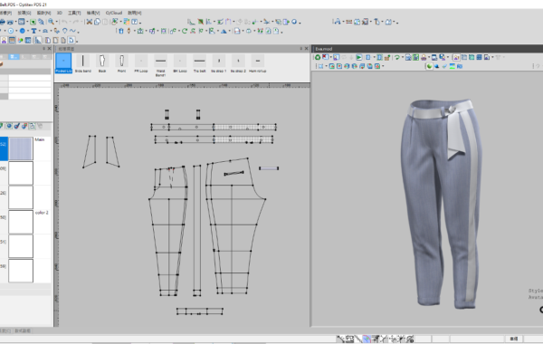 Optitex 2D&3D 整合性打版/放縮/樣衣擬真系統